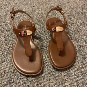 Michael Kors Plate Thong Sandals